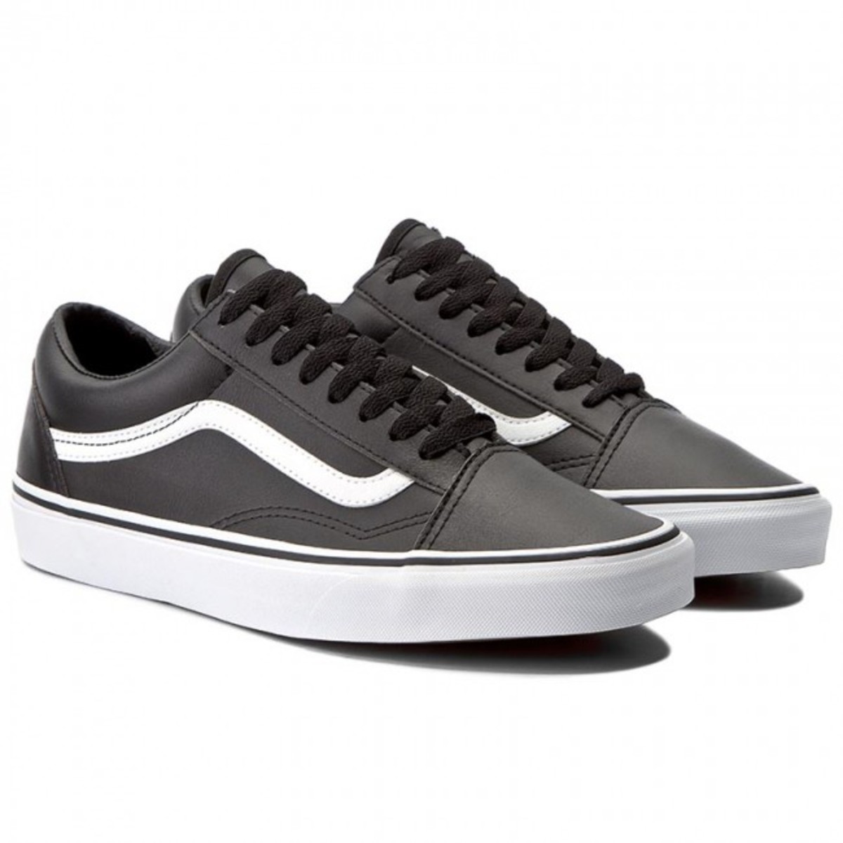 vans old skool negro de cuero vans old skool negro de cuero