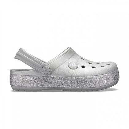 crocs plataforma gris