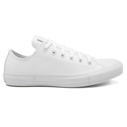 CALZADO CONVERSE ALL STAR CUERO BLANCO ox MONOCHROME ct08260001 