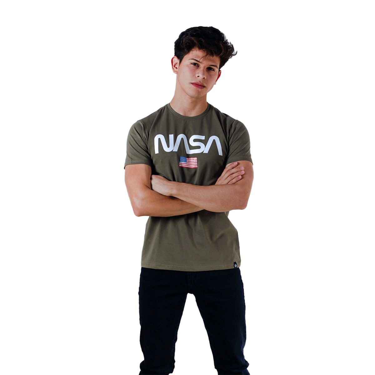 REMERA NY NASA NEGRO 004 MASC Cod 239NYNASA004 New York New York Store en Paraguay Tienda Online de Ropas Accesorios y Calzados