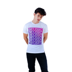 REMERA NY MUSIC BLANCO MASC Cod:239NYCOL01011