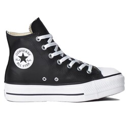 CALZADO CONVERSE PLATAFORMA ALTA HI CUERO NEGRO N57 Cod:ct09820002