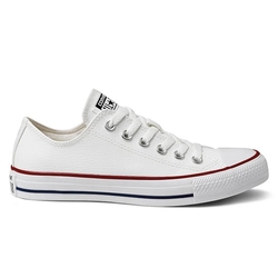 CALZADO CONVERSE CHUCK TAYLOR OX CUERO BLANCO UNISEX N 24 Cod:CT04500001