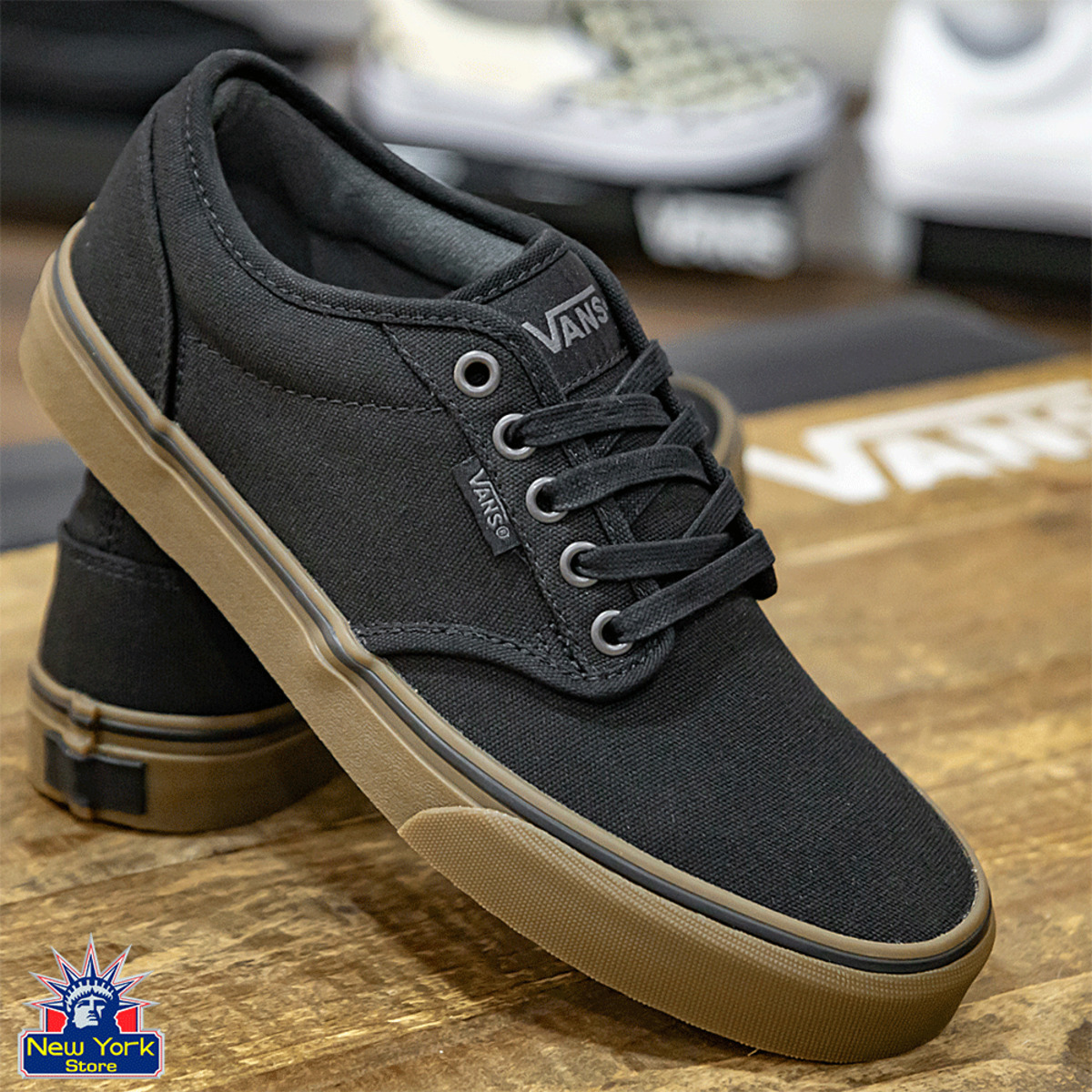 CALZADO VANS ATWOOD NEGRO/MARRON MASC N 422 Cod:VN000TUYD8E - Vans - New York Store No Paraguay - Tienda de Ropas, y Calzados