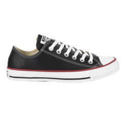 CALZADO CONVERSE CUERO NEGRO LINEA ROJA CT04500003