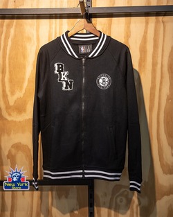 CHAQUETA MOLETON NBA BROOKLYN NETS JACKET FXP NBAJK5231BLK