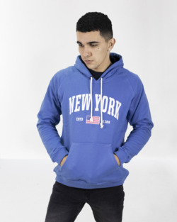 MOLETON NEW YORK FLAG AZUL ROYAL Cod:239NYMNYFLAGAR03