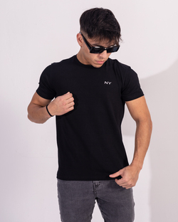 REMERA NY BASICA NEGRO MASC Cod:239NYB01014