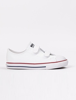 CALZADO CONVERSE BEBÉ INFANTIL BLANCO VELCRO N73 Cod:CK04180001