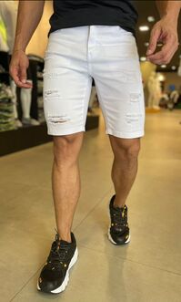 BERMUDA AUSTIN CLUB SARJA SLIM FIT WHITE 128706