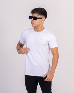 REMERA NY BASICA BLANCO M-C