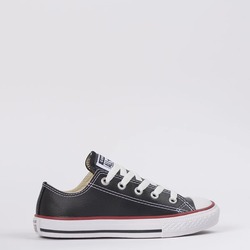 CALZADO CONVERSE ALL STAR INFANTIL CUERO NEGRO