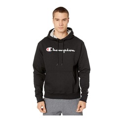 MOLETON CHAMPION FLEECE HOODIE BLACK