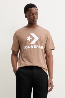 REMERA CONVERSE BIG LOGO MARRON CLARO