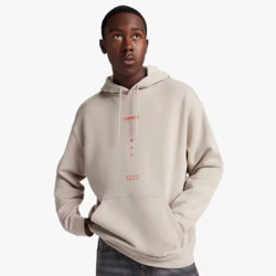 MOLETON CONVERSE WORDMARK GRAPHIC HOODIE BEIGE