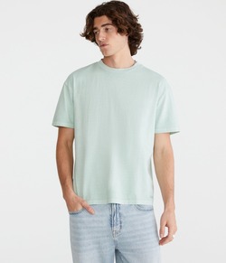 REMERA AEROPOSTALE BASICA AERO GUYS VERDE AGUA