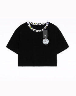 REMERA CONVERSE CROPED LEOPARD BLACK AP01H2321-002