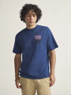 REMERA VANS METAL WALL SS AZUL