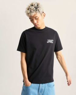 REMERA VANS CHAOS SS NEGRO