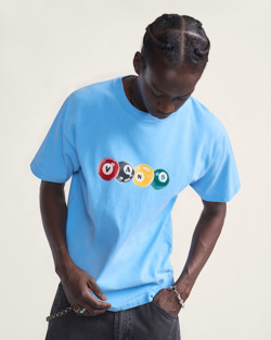 REMERA VANS BACKSPIN SS CELESTE