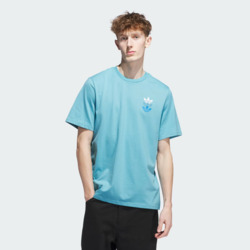 REMERA ADIDAS SKATE TRIPLE TRIFOLIO CELESTE