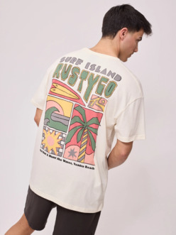 REMERA RUSTY VERTUNA WASHED CRUDO