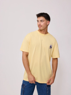REMERA RUSTY VERTUNA WASHED AMARILLO
