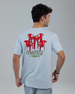 REMERA CONVERSE ALL STAR BRASILIDAD STANDARD AZUL