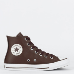 CALZADO CONVERSE ALL STAR CUERO MARRON  ALTO HI