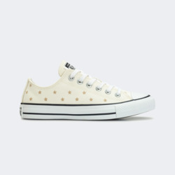 CALZADO CONVERSE EMBROIDERED STARS BAJO BEIGE