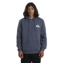 MOLETON QUIKSILVER CANGURO MODA OMNI LOGO AZUL MAR