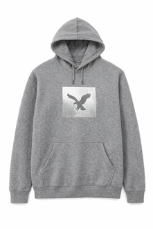 MOLETON AMERICAN EAGLE LOGO ESTAMP GRIS