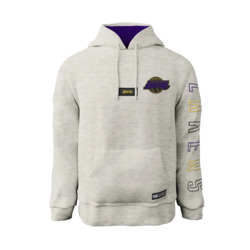 MOLETON NBA LAKERS MEN HOODIE GRIS