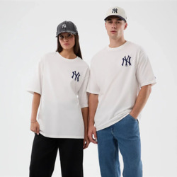 REMERA NEW ERA OVERSIZED MLB CAP NY YANKEES BLANCO