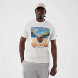 REMERA NEW ERA NBA BEACH GRAPHIC LA LAKERS
