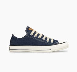 CALZADO CONVERSE DENIM MOOD AZUL ESCURO BEIGE BAJO